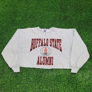 Vintage Russell-Athletic Sweatshirt Womens 2XL 26x18 Cropped